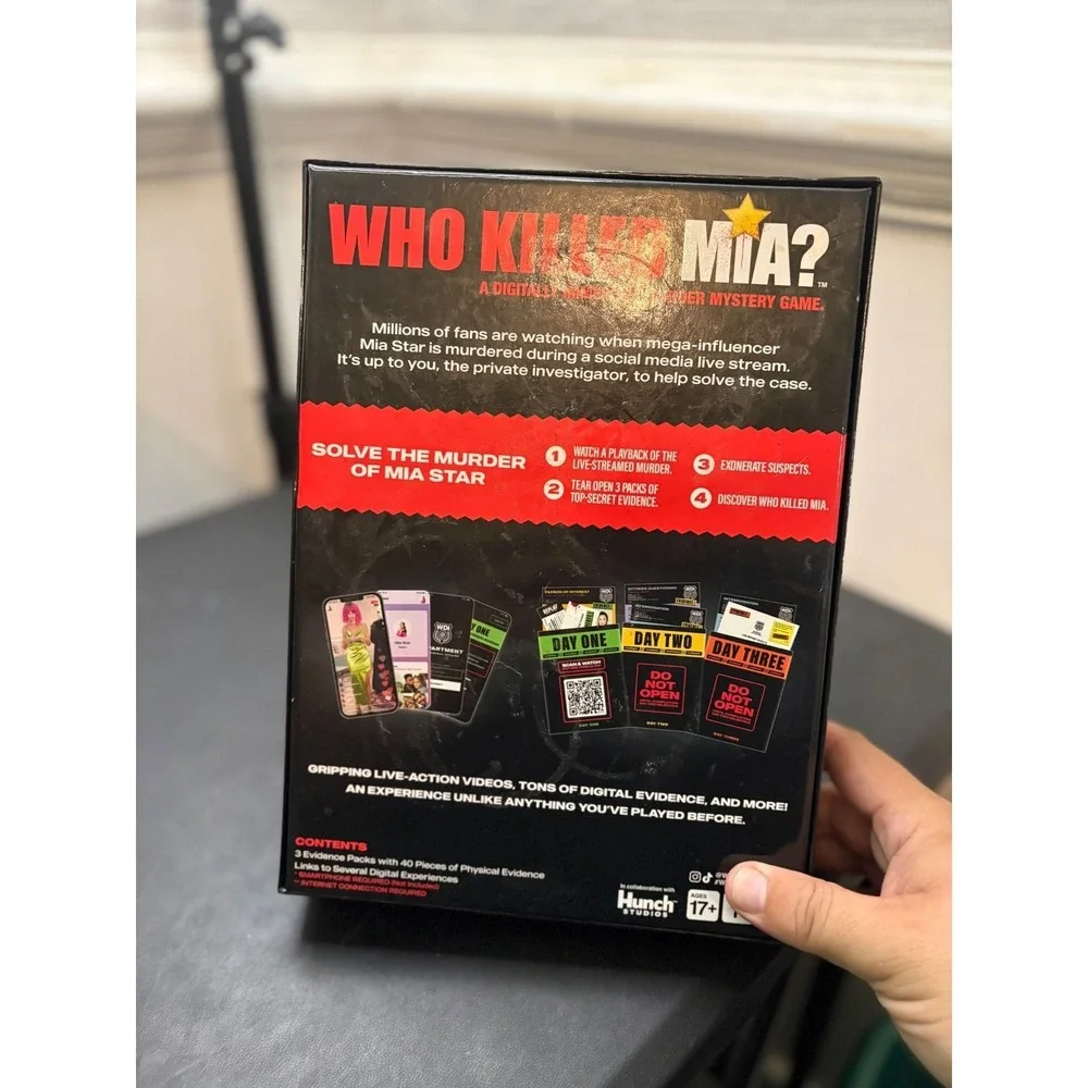 Who Killed Mia? Digitally Immersive Murder Mystery Game What Do You Meme? Hunch